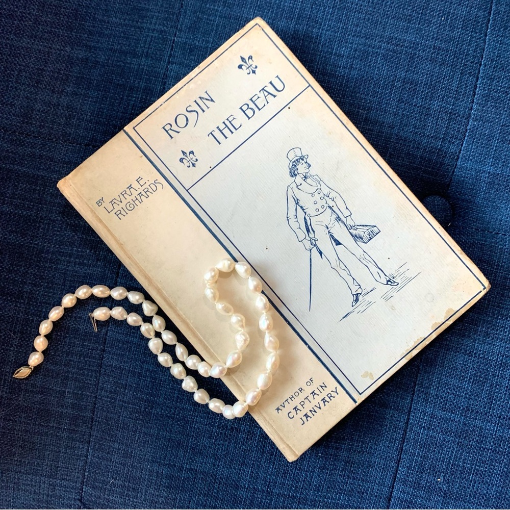 1898 Antique Blue and White Hardcover Book